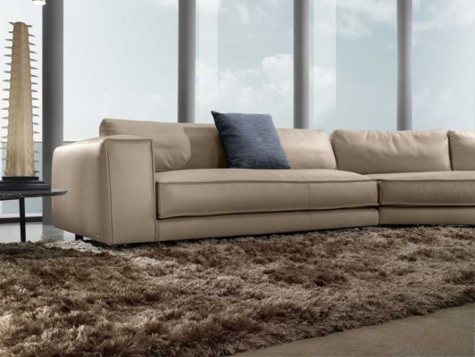 Ledercouch Eckcouch Couch Prianera Canapéen Italienesch Miwwelen Canapéen