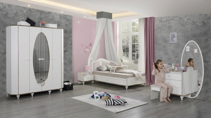 Schlofzëmmer Set Design Modern Luxus 4 Deeler