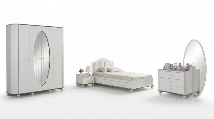 Schlofzëmmer Set Design Modern Luxus 4 Deeler