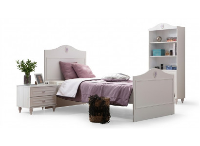 Jugendbett Kannerbett Kids Design Modern Wäiss Bett Kannerzëmmer Nei