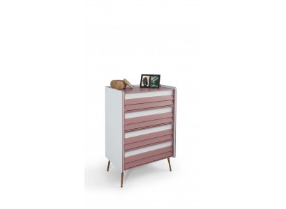 Kommode mat Spigel Holz Kommoden Miwwelen Schrack Kannerzëmmer Rosa Nei