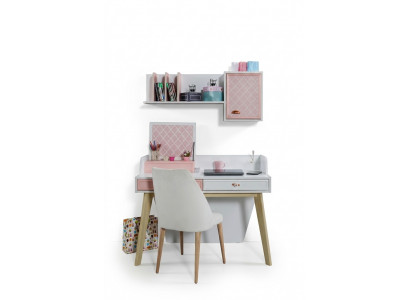 Schreibtisch Wandregal Holz Kinderzimmer Schreibtische Zimmer Möbel Design Rosa