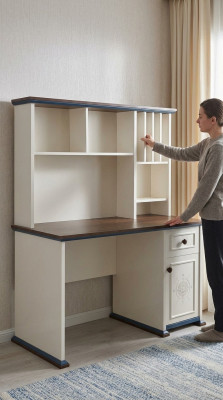 Schreifdësch Luxus Dësch Schreifdëscher Regal Schaf Holz Miwwel Dëscher