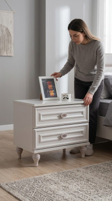 Design-Nuechtstësch-Beistelltësch-Konsolen-Wäiss-Dëscher-Miwwelen-Holz-Nei