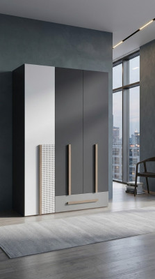 Schaf Modern Stil Schief Schaf Regal Kleederschaf Jugendzëmmer Holz