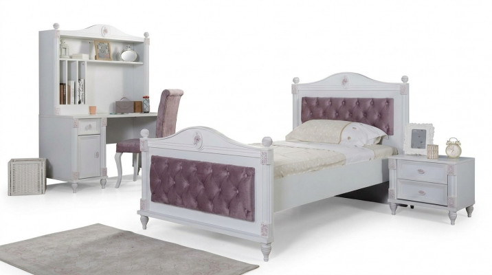 Bett Bettgestell Jugendzëmmer Kannerzëmmer Modern Holz Better Neit