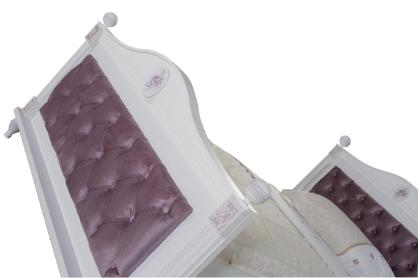 Design Jugendzëmmer Set Bett Nuetsdësch Komoud Komplett 4 Deeler.