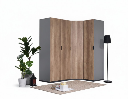 Kleiderschaf Jugendzëmmer Braun Schief Méiwwel Design Nei Schlofzëmmer