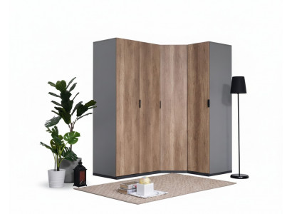Kleiderschaf Jugendzëmmer Braun Schief Méiwwel Design Nei Schlofzëmmer