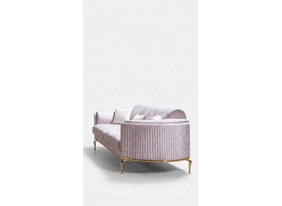 Luxus Dräisëtzer Sofa Couch modern Couchen Textil Stoff 234cm XXL