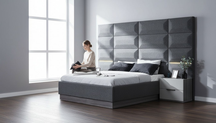 Bett Duebelbett Better Miwwel Ariichtung Nei Miwweldesign Héichglanz Schlofzëmmer