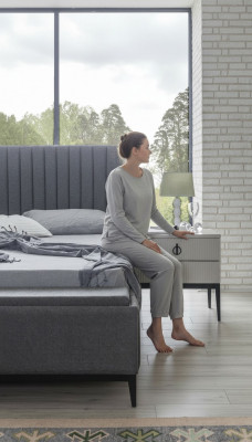 Design Konsol 2x Nuetsdësch Niewendëscher Schlofzëmmer Holz Konsolen Nei
