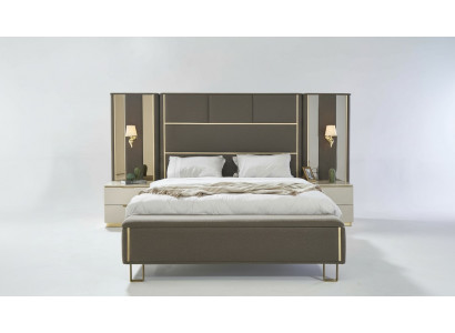 Bett Duebelbett 2x Nuetsdëscher Holz Design Better Schlofkummer Polster 3 deeler Set