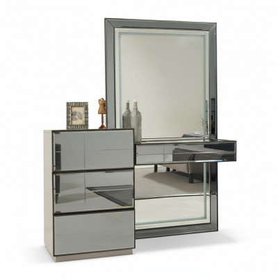 Schminktisch Kommode mat Spigel Konsol Kommoden Holz Modern Schlofkummer