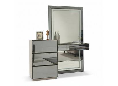 Schminktisch Kommode mat Spigel Konsol Kommoden Holz Modern Schlofkummer