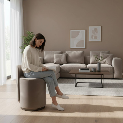 Design Still Luxus Ottoman Toilette Hocker Ronnegepolsterten Stull Brong Bank