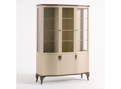 Vitrinen Glas Schaf Luxus Kommode Vitrinestuff Beige Holz Nei