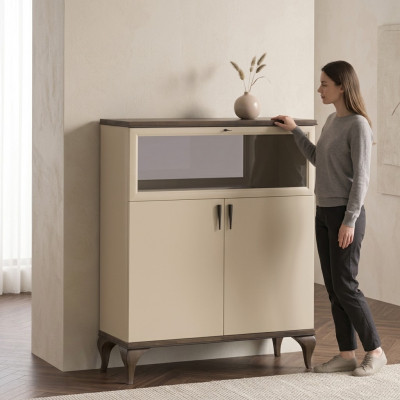 Bar Schaf Hausbar Hotel Schiefër Qualitéit Luxus Miwwelen Säitebord Holz
