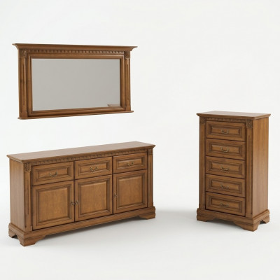 Kommod 160cm mat Spigel Landhaus Stil Miwwelen Kommoden Sideboard Holz