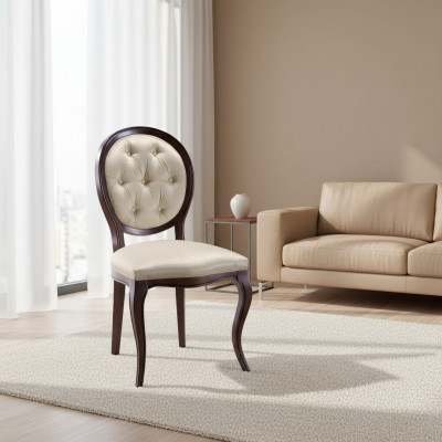 Still Esszëmmer Still Luxus Lehnstill Chesterfield Miwwelen Holzstill