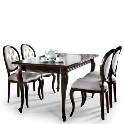 Iessdësch Miwwelen Iesszëmmer Dëscher 130x100 Brongen Dësch Holzdësch Holz