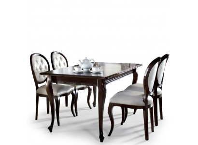 Iessdësch Miwwelen Iesszëmmer Dëscher 130x100 Brongen Dësch Holzdësch Holz