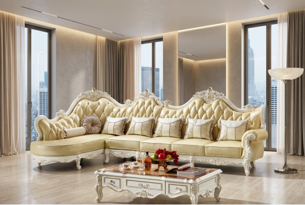 Klassesch Chesterfield Canapé Sofa Polster Garnitur Eckssofa Barock Eck