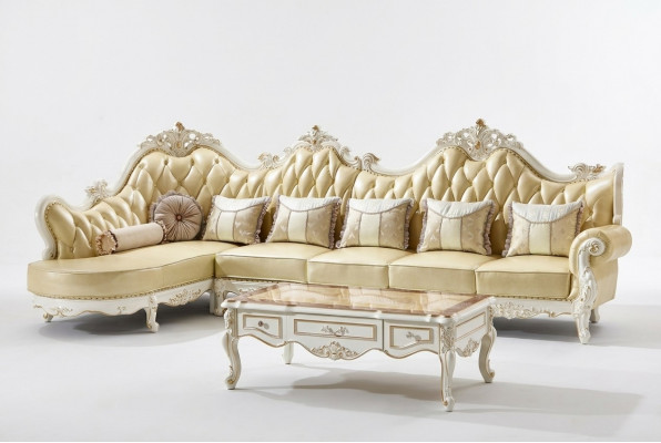 Klassesch Chesterfield Canapé Sofa Polster Garnitur Eckssofa Barock Eck