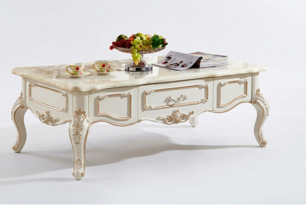 Kinnégleche Buedzëmmerdësch 130x73 Dësch Canapé Niewendësch Dëscher Wäiss Holz