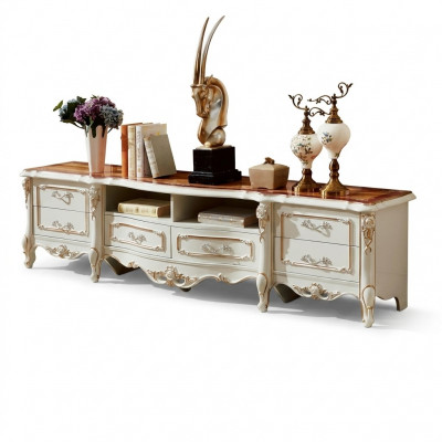 TV Ständer rtv Lowboard Sideboard Dësch Wunnzëmmer Braun Miwwel Fernseher