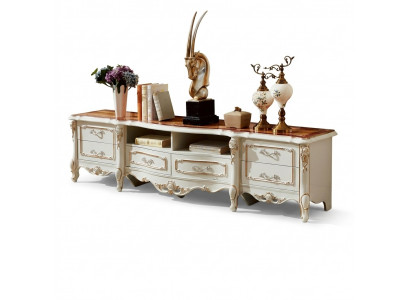 TV Ständer rtv Lowboard Sideboard Dësch Wunnzëmmer Braun Miwwel Fernseher
