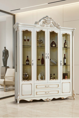 Vitrinnen Schiefers Vitrinnen Holz Luxus Wunnzëmmer Miwwele Schaf Barock