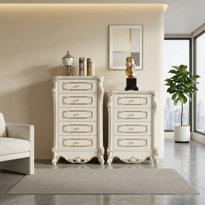 Kommode mat Tirangen Anrichte Kommoden Holz Héichschaf Säitendësch