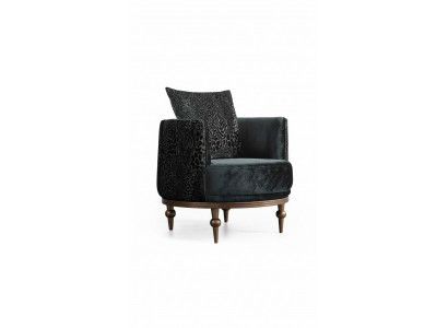 Ronne Stull Luxus Polster Design Textil 1 Sëtz Eensëtzer Miwwel Miwwel