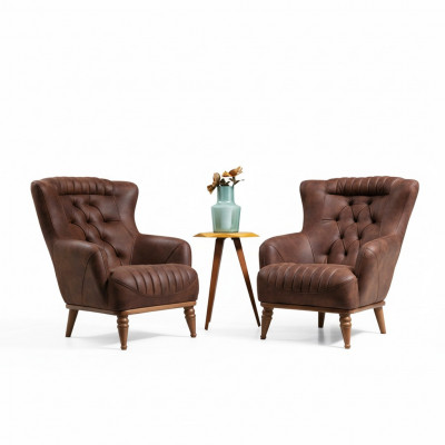 Luxus Miwwel Design Fauteuil Modern Design Fauteuil Brong Wunnzëmmer Nei
