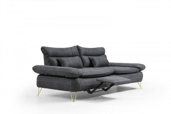 Dreiplatze-Sofa Polsterméobil Stoff Sofen Sofa Designer Ariichtung
