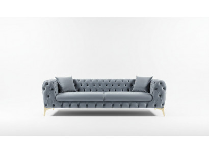 Dräisëtzer Sofa Luxus Chesterfield 3 Sëtzer Canapéen Gro Sofas Samt Neit Couch