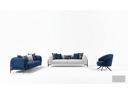 Luxus Sofagarnitur 3+3+1 Setzer Lieder Modern Sofa Fautteuil Blo Sofas Set 3-Deelige Nei
