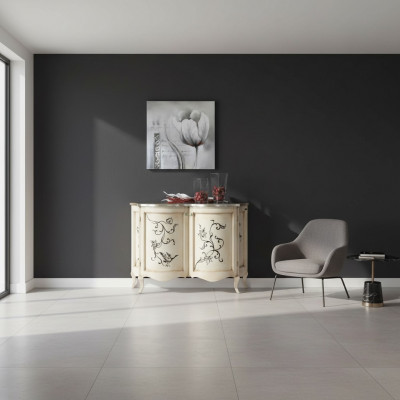 Klassesch Sideboard Holz Kommode Wäiss Schaf Schiefen Luxus Italienesch Nei