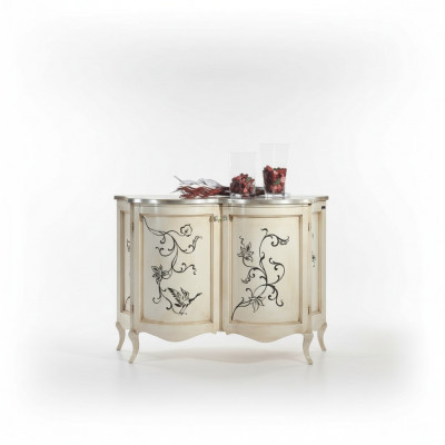 Klassesch Sideboard Holz Kommode Wäiss Schaf Schiefen Luxus Italienesch Nei
