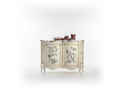 Klassesch Sideboard Holz Kommode Wäiss Schaf Schiefen Luxus Italienesch Nei
