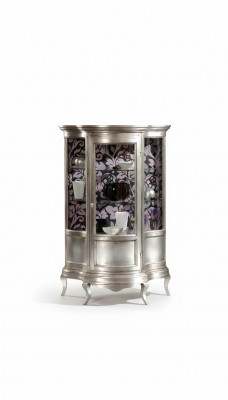 Vitrinnen Glas Schaf Vitrin Wunnzëmmer Holz Anrichte Luxus Miwwelen Regal Nei