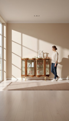Vitrinn Kommode Glieskommoden Luxus Sideboard Schief Kriichen Brong Italienesch Miwwelen