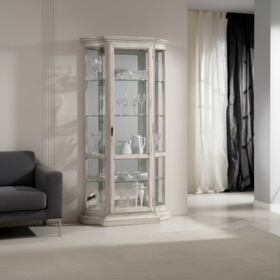 Vitrine Glas Schaf Weiss Luxus Italienesch Miwwelen Vitrinnen Schief Wuonzëmmer