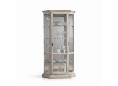 Luxus Holz Vitrine Buffetschaf Design Schief Wäiss Italienesch Miwwelen Schaf Nei