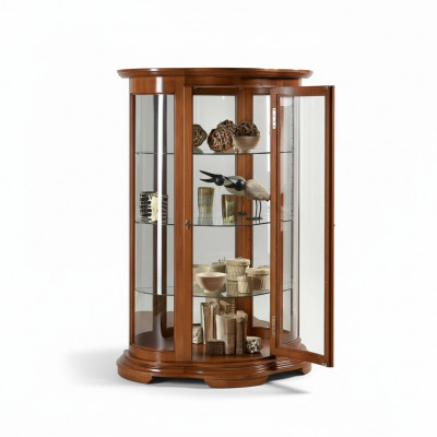 Luxus Holz Vitrin Kommoden Design Schief Schief Braun Italienesch Miwwel Schief Nei