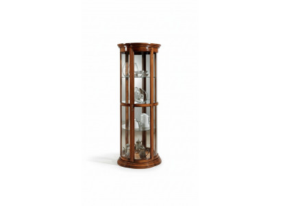 Klassesch Vitrinen Glas Schaf Vitrine Holz Wunnzëmmer Luxus Braun Anrichte