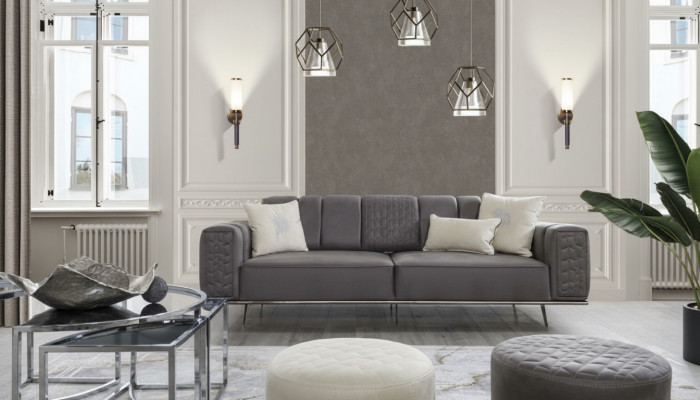 XXL Sofa 4-Sëtz Luxus Designer Couch Sofa Luxus Polster Italienesch Miwwelen