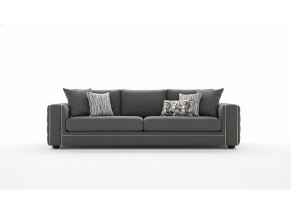 Luxus Wunnzëmmer Sofa 2 Sëtz Duebel-Sëtz gro Canapé Chesterfield Canapéen Neien