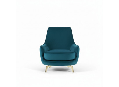Ronnen Design Still Wunnzëmmer Gestoffte Holz Polster Modern Luxus blo Nei